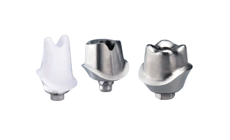 Precision-engineered custom abutments for dental implant restorations