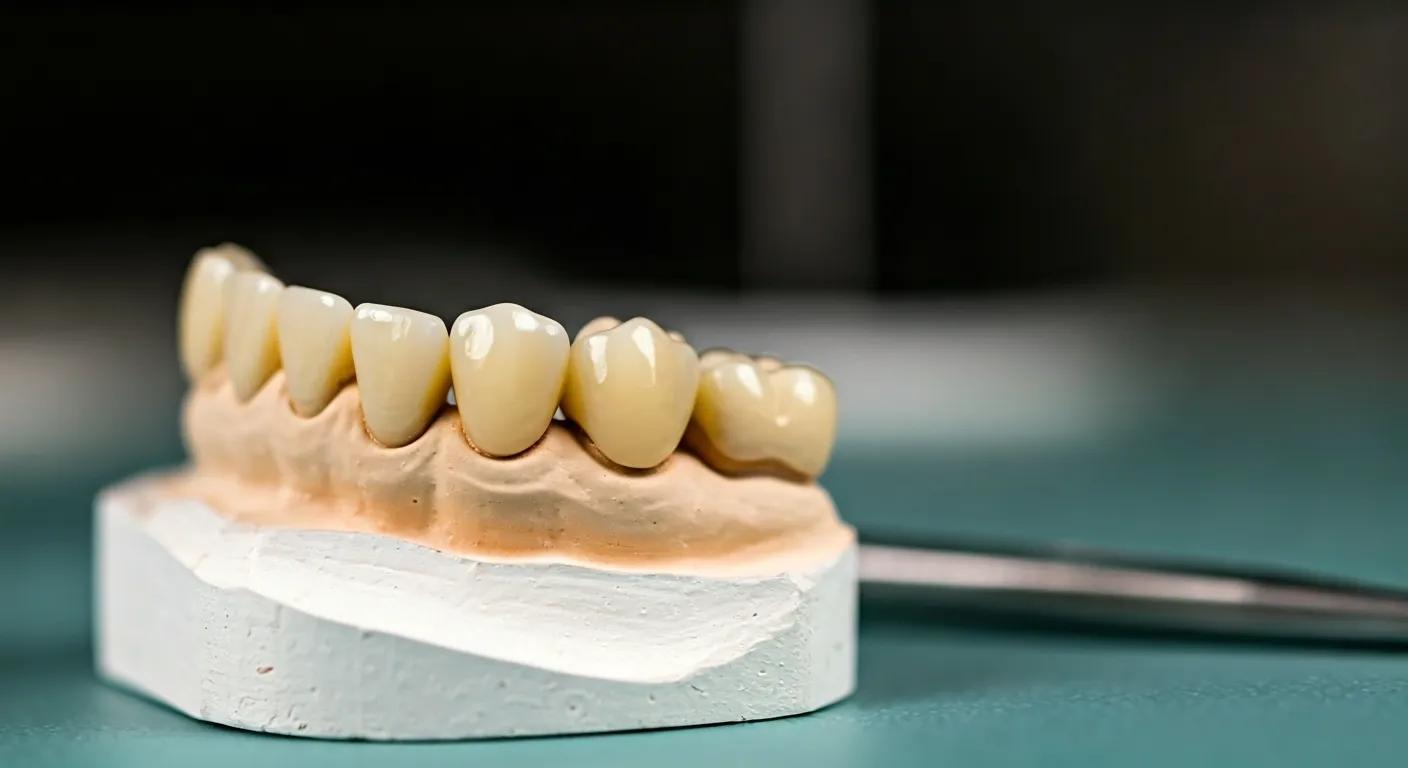 Close-up of an overnight crown showcasing precision and aesthetic quality