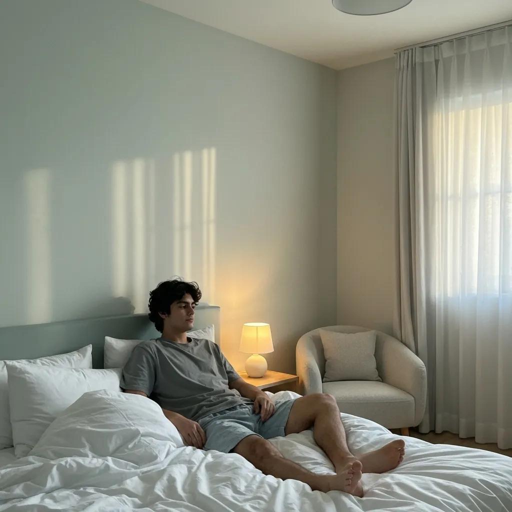 Serene bedroom scene highlighting the importance of quality sleep and its connection to dental treatment for social sleep apnea